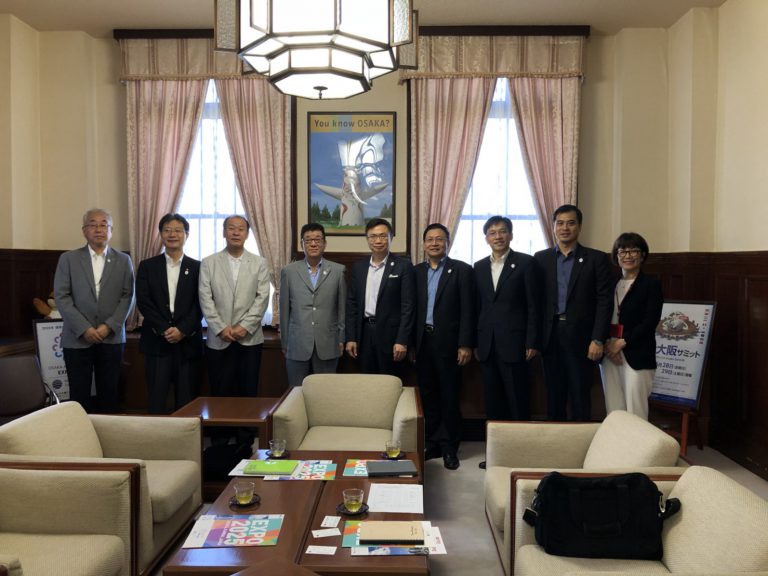 台湾貿易センターが松井知事を表敬、関西企業訪問も