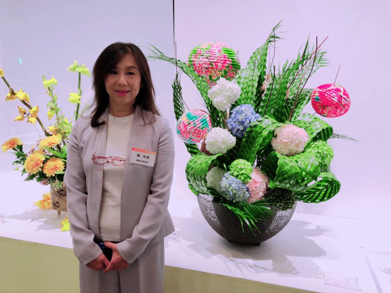 台灣客家元素與花藝結合吸睛-劉雯玲以花藝促進台日交流