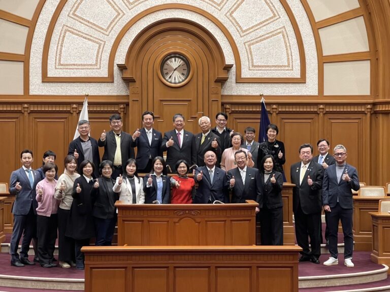 楊文科縣長率竹縣府與議會議員赴大阪交流獲熱烈歡迎