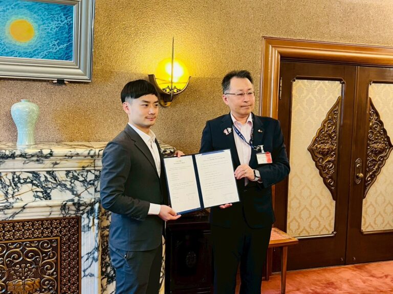 名古屋華僑總會促成台北市與名古屋市簽署防災合作備忘錄