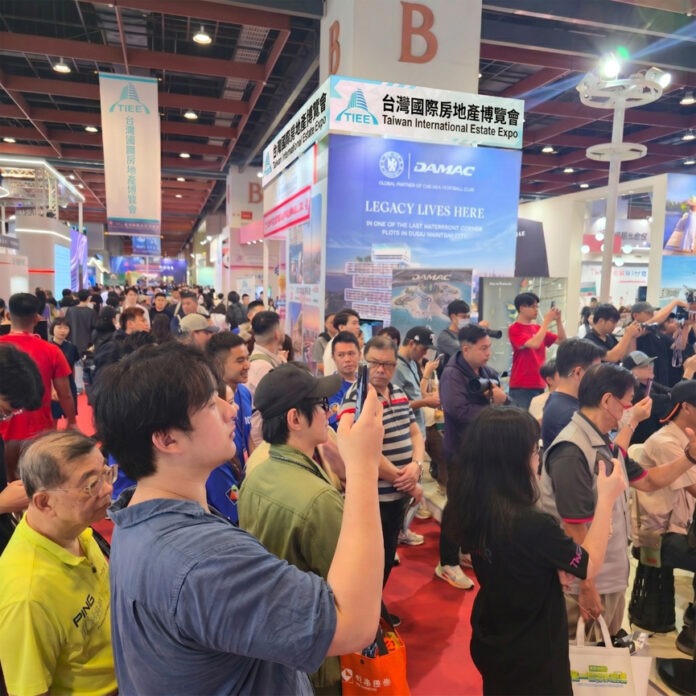 去年展會現場，吸引滿滿人潮熱烈參與。(圖/台灣國際房地產博覽會提供)